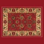 Ottohome Collection Machine Washable Non-Slip Rugs - Red