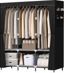 Sturdy Portable Wardrobe with Shelves and Pockets