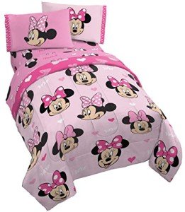 Disney Minnie Mouse Hearts Twin Bed Set