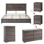 Farmhouse 5-Piece King Bedroom Furniture Set