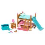Li'l Woodzeez Bunk Beds Playset - 18pc Toy Set