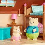 Li'l Woodzeez Bunk Beds Playset - 18pc Toy Set