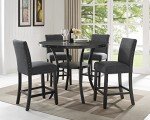 Biony Gray Counter Height Stools with Nailhead Trim
