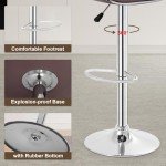 Adjustable Bar Stool Set of 2 - Swivel Design