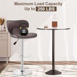 Adjustable Bar Stool Set of 2 - Swivel Design