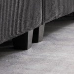 Reversible Modular Sectional Sofa with Ottoman