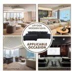 Modern L-Shaped Sectional Sofa with Chaise Black