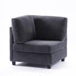 Reversible Modular Sectional Sofa with Ottoman