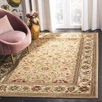 Lyndhurst Collection Beige & Ivory Area Rug 5'3" x 7'6