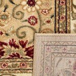Lyndhurst Collection Beige & Ivory Area Rug 5'3" x 7'6