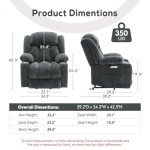 Power Lift Recliner Chair with Heat & Massage