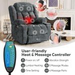 Power Lift Recliner Chair with Heat & Massage