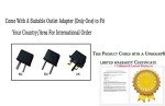12V Power Adapter for Comfier Massage Chair Pads