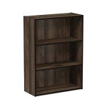 Furinno Pasir 3-Tier Bookcase in Walnut