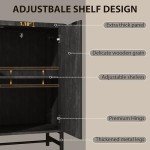 Modern 65" Buffet Cabinet with Adjustable Shelves