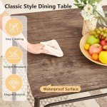 VECELO Compact Kitchen Table Set with 4 Chairs