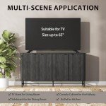 Modern 65" Buffet Cabinet with Adjustable Shelves