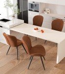 Set of 6 Modern Upholstered Dining Chairs