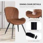 Set of 6 Modern Upholstered Dining Chairs