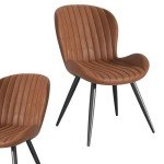 Set of 6 Modern Upholstered Dining Chairs