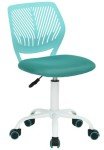 Turquoise Adjustable Armless Desk Chair for Kids
