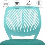 Turquoise Adjustable Armless Desk Chair for Kids
