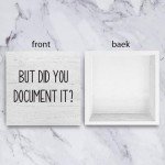 Funny Wooden Box Sign for Office Decor