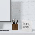 Funny Wooden Box Sign for Office Decor
