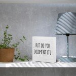 Funny Wooden Box Sign for Office Decor