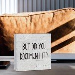 Funny Wooden Box Sign for Office Decor