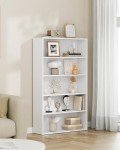 VASAGLE 5-Tier Adjustable White Bookshelf Unit