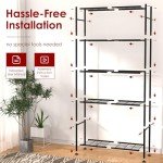5-Tier Heavy Duty Metal Storage Shelves