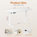 Sweetcrispy Adjustable Height Standing Desk - 55"x24