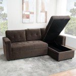 Naomi Home L-Shaped Sleeper Sofa with USB Ports