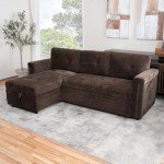 Naomi Home L-Shaped Sleeper Sofa with USB Ports
