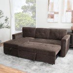 Naomi Home L-Shaped Sleeper Sofa with USB Ports