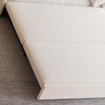 Beige 3-in-1 Convertible Futon Sofa Bed