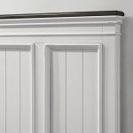 Weathered White Wood King Bedroom Furniture Set