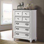 Weathered White Wood King Bedroom Furniture Set