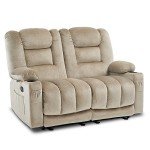 MCombo 55.9" Electric Loveseat Recliner with USB
