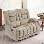 MCombo 55.9" Electric Loveseat Recliner with USB