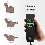 MCombo Dark Brown Electric Recliner Chair with USB