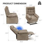FLEXISPOT XL1 Electric Lift Recliner Chair - Brown