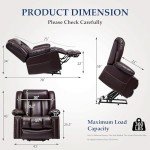 Large Power Lift Recliner Chair with Massage Funktion
