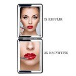Compact Double-Sided Vanity Mirror for Men