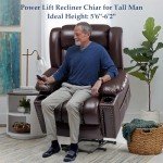 Large Power Lift Recliner Chair with Massage Funktion