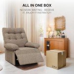 FLEXISPOT XL1 Electric Lift Recliner Chair - Brown