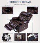 Large Power Lift Recliner Chair with Massage Funktion