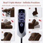 Triple Motor Power Lift Recliner Chair with Massage