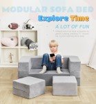 Modular Kids Sofa and Convertible Foam Couch